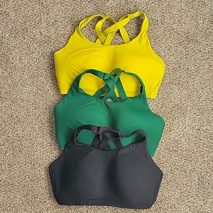 3 Lululemon Energy Sports Bras 36DD